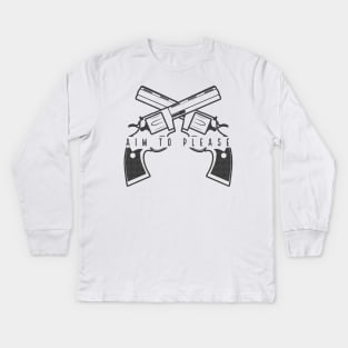 Aim To Please Kids Long Sleeve T-Shirt